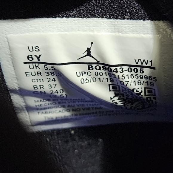 JORDAN 4 RETRO BLACK RUSH VIOLET SNEAKERS 👟 - Picture 7 of 7